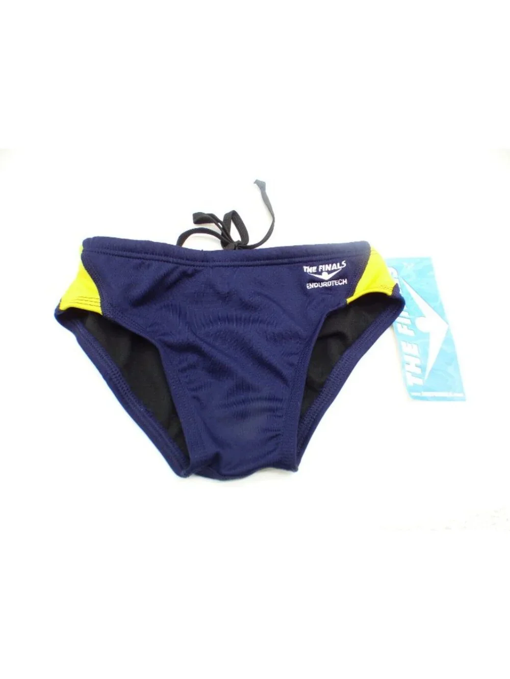 The Finals Endurotech Stretch Youth Racer/Swim Brief, Size 24, Navy/Gold